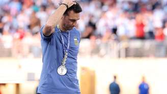 Lionel Scaloni, técnico da seleção da Argentina, falou com a imprensa