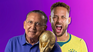 Galvão Bueno e Neymar se tornaram patrimônios da cobertura esportiva: um como voz dos grandes jogos e o outro, protagonista de momentos felizes e decepcionantes