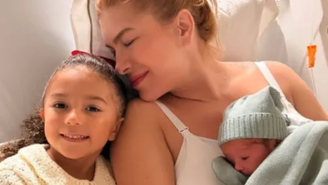Lore Improta com os filhos