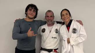 Ivete Sangalo surge de kimono e impressiona em treino com o filho, Marcelo