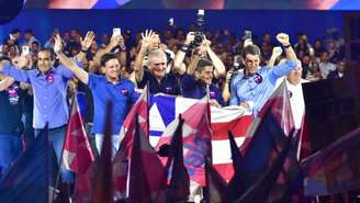 ACM Neto oficializou a candidatura ao governo da Bahia em evento na quarta-feira, 22