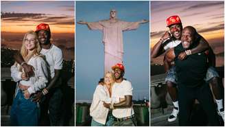 Virginia e Vini Jr curtem Cristo Redentor com Terry Crews