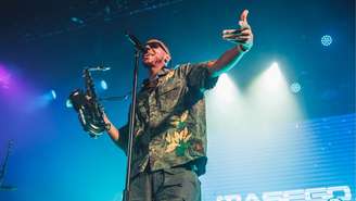 Masego se apresenta na La Riviera, em Madrid, Espanha, em fevereiro de 2024