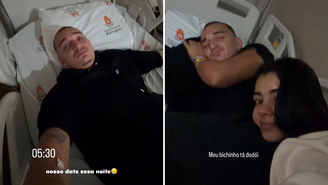 João Gomes teve que ser internado após febre e foi diagnosticado com influenza. 