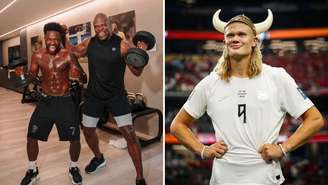 Vini Jr. e Terry Crews treinam juntos e brincam com Haaland: "Estamos esperando você".