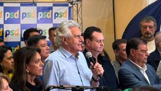 Ronaldo Caiado, candidato do PSD a presidente, na convenção do partido, em São Paulo
