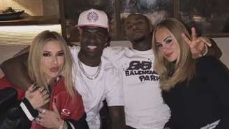 Virginia Fonseca, Vini Jr, Orochi e Lara Jucah em jantar