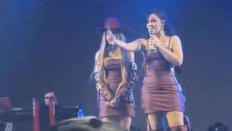 Maraisa deu bronca em fã que apontou laser para o rosto de Maiara em show no RJ