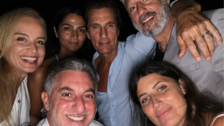 Luciano Huck e Angélica curtem férias com Matthew McConaughey e empresário de Madonna