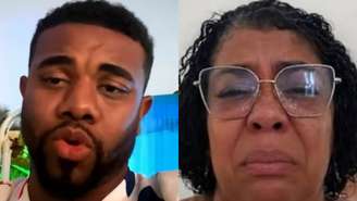 Davi Brito e a mãe, Elisângela Brito (Reprodução/Youtube)