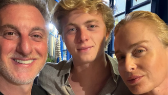 Luciano Huck e Angélica comemoram aprovação de Benício no vestibular