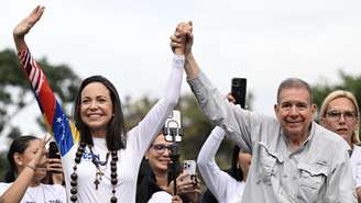 Os líderes opositores venezuelanos María Corina Machado e Edmundo González não irão participar do diálogo sob supervisão dos EUA. Imagem de arquivo