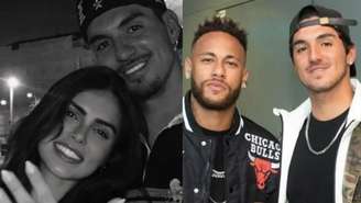 Isabella Arantes e Gabriel Medina; Neymar e Gabriel Medina (Reprodução/Redes Sociais)