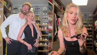 Léo Pereira escolhe look de Karoline Lima, surpreende a noiva e divide opiniões na web: 'Assustada'