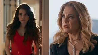 Adriana (Leticia Colin) e Pilar (Isabel Teixeira) de Quem Ama Cuida (Reprodução/TV Globo)