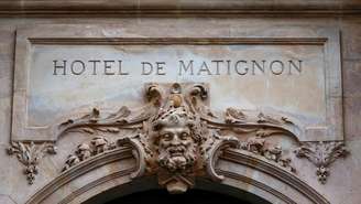 O Hôtel Matignon, residência oficial do primeiro-ministro da França, em Paris.