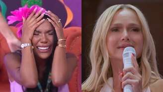 Carol Lekker e Eliana (Reprodução/SBT/TV Globo)