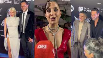 Famosos no tapete vermelho do Grande Prêmio Otelo