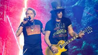 Axl Rose e Slash, do Guns N' Roses