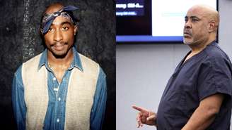 Tupac Shakur e Duane “Keffe D” Davis (Foto: Raymond Boyd/Getty Images e Steve Marcus