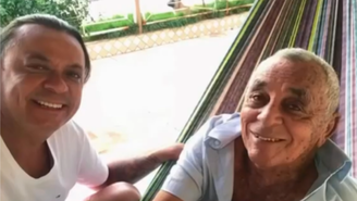 Frank Aguiar e o pai, Francisco Hilário