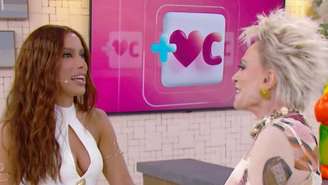 Anitta e Ana Maria Braga no programa 'Mais Você'