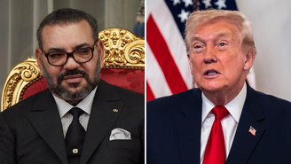 O rei Mohammed 6º do Marrocos rebatizou uma rodovia com o nome do presidente dos EUA, Donald J. Trump