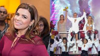 Mara Maravilha e Xuxa Meneghel (ao centro na imagem, ao lado de Angélica e Eliana) trocaram críticas nas redes sociais em agosto de 2026