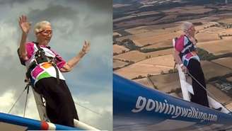 Aos 97 anos, Betty Bromage bateu um recorde mundial em uma acrobacia no avião e transformou o desafio em uma ação solidária 