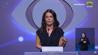 Adriana Araújo se desculpa após erro durante debate da Band com candidatos ao governo do Rio