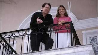 Silvio Santos e Patrícia Abravanel