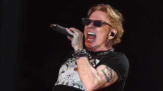 Axl Rose, vocalista do Guns N' Roses, em 2023