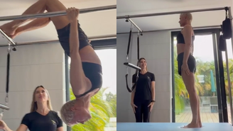 Xuxa mostra rotina de exercícios