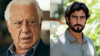 Arthur (Antonio Fagundes) e Heitor (Renato Góes) de Quem Ama Cuida (Divulgação/TV Globo)