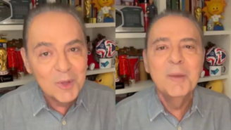 Luís Roberto volta à Globo após tratamento contra câncer e emociona fãs