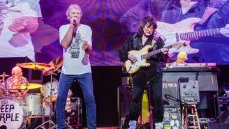 O guitarrista Ritchie Blackmore com o Deep Purple