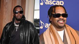 Sean Combs (esquerda) processa Rodney Lil Rod Jones (direita) por difamação (Fotos: Shareif Ziyadat/Getty Images for Sean "Diddy" Combs e Michael Tullberg/Getty Images)