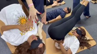 Anitta faz 'serpente adormecida' acordar e viraliza nas redes