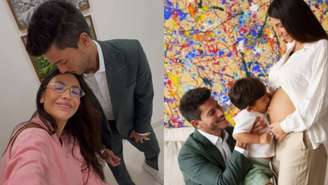 Ex-BBB Arthur Aguiar e Jheny Santucci anunciam gravidez: 'Agora somos 5'