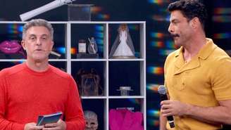 Luciano Huck teria interrompido Cauã quando o ator falou sobre bets (Imagem: Reprodução/Globo)