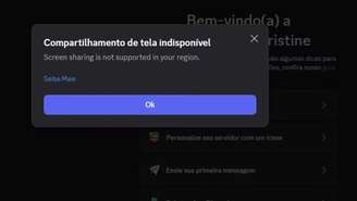 O Discord suspendeu as transmissões ao vivo e o compartilhamento de vídeo no Brasil nesta segunda