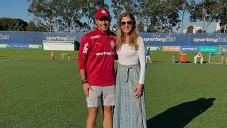 Abel Ferreira e Leila Pereira 