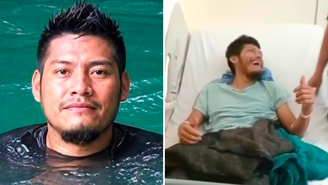 Erasto Crisanto Valdez estava pescando com o pai quando se perdeu em caverna no México e ficou desaparecido por 15 dias.
