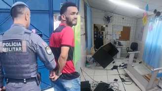 Pai foi preso em flagrante e encaminhado à delegacia, onde permanece à disposição da Justiça
