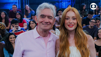 Serginho Groisman e Marina Ruy Barbosa 