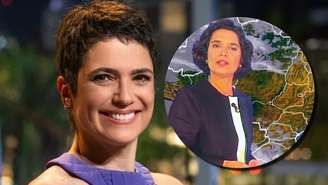 Sandra Annenberg completou 35 anos no jornalismo da Globo; no destaque, o início como 'garota do tempo' no 'Jornal Nacional'