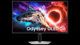 Samsung lança monitores gamer Odyssey G8 6K e Odyssey OLED G8 no Brasil