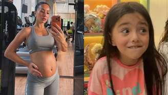 Sabrina Sato mostra reações da filha às opções de nomes para filho com Nicolas Prattes