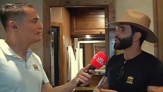 Leo Dias e Gusttavo Lima no Melhor da Tarde (Reprodução/Band)