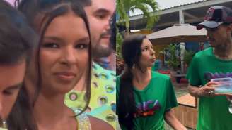 Mell Muzzillo e MC Livinho, participantes da Dança dos Famosos (Reprodução/TV Globo/Instagram)